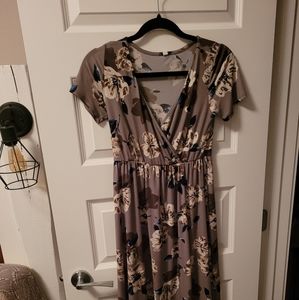 Pink blush nursing dress